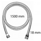 Tuyau de douche 1,5 m chromé 522830344
