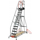 Escabeau de rayonnage 14 marches à immobilisation automatique 150 kg - FIMM - 830008819