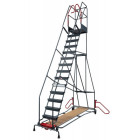 Escabeau de rayonnage 15 marches à immobilisation automatique 150 kg - FIMM - 830008820