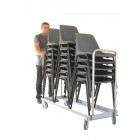 Chariot porte-chaises pliables et empilables 150 kg - 800007610
