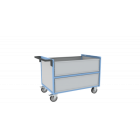 Chariot conteneur PP alvéolaire 500 kg - Avec ou sans toit et dimensions au choix