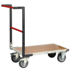 Chariot flat-pack dossier fixe, 850 x 500 mm, plateau médium, roues TPE, 400 kg