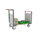 Chariot modulaire PP alvéolaire 2 dossiers plateau bois médium 1200 x 800 mm 500 kg - 806724672