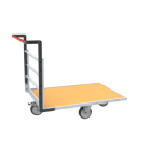 Chariot modulaire tube 1 dossier plateau bois 1200 x 800 mm roues losange 500 kg - 806724711