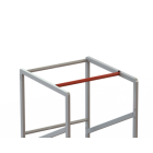 Escabeau roulant étroit charge 150 kg 3 marches ht plateforme 760 mm