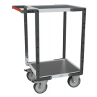 Servante à plateaux tôle galva FLAT-PACK™ 400 kg - Nombre de plateaux et dimensions au choix