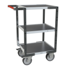 Servante à plateaux tôle galva FLAT-PACK™ 400 kg - Nombre de plateaux et dimensions au choix