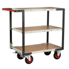 Servante FLAT-PACK™ 3 plateaux médium 850 x 500 mm roues CC 400 kg - 884721234