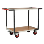 Servante FLAT-PACK™ 2 plateaux médium 1000 x 600 mm roues CC 400 kg - 884722232