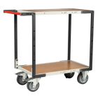 Servante à plateaux bois montée FLAT-PACK™ 400 kg - Nombre de plateaux et dimensions au choix
