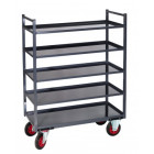 Servante multi-niveaux à 5 plateaux tôle 935 x 435 mm 400 kg - 880000560