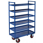 Servante multi-niveaux à 6 plateaux tôle 935 x 435 mm 400 kg - FIMM - 880000562