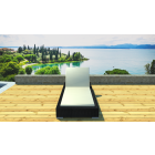 Transat résine tressée noire avec matelas