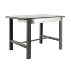 Établi 830x1800x730mm gris charge 800kg bt6 metal box 1800 simon rack