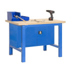 Établi 865x1800x750mm bleu charge 800kg bt6 plywood locker simon rack
