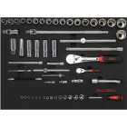 Servante 6 tiroirs + 135 outils de maintenance indus. SAM OUTILLAGE modules mousse - 416-135M