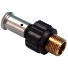 Raccord droit mâle pvdf multicouche à sertir be ø40x3.5-1''1/4