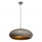 Suspension effet granit ronde grise