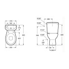 Cuvette wc roca polo sortie verticale - blanche (sans abattant et réservoir)