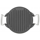 Plancha ronde reversible en fonte