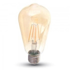 VT-1964 Ampoule LED E27 4W Filament couverture Ambre ST64 2200K