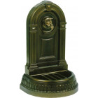 Fontaine murale de jardin empire vert bronze