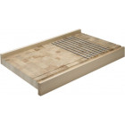 Plan de travail en bois avec grille 80x60 cm