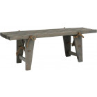 Banc en pin gris