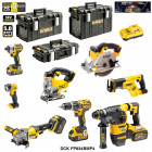 Kit 8 outils électroportatifs DCK-FP834BMP4 54V/18V DeWALT (2x5,0Ah 18V + 2x6,0Ah 54V/18V + chargeur + 3 coffrets)