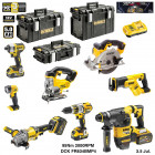 Kit 8 outils électroportatifs DCK-FR834BMP4 54V/18V DeWALT (2x5,0Ah 18V + 2x6,0Ah 54V/18V + chargeur + 3 coffrets)