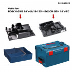 Coffret de transport L-Boxx 238 Bosch avec calage GWS 18 V-LI/18-125 Bosch avec calage GBH 18 V-EC et panier