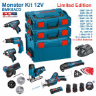 Kit Monster 8 outils électroportatifs 12V BMK8AD3 Bosch (3 batteries 2,0Ah + chargeur + 2 coffrets)