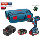 Coffret perceuse-visseuse GSR 18 V-60C + 2 x 5,0 Ah + chargeur + L-Boxx 136 + module bluetooth Bosch