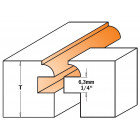 JEU DE 2 FRAISES POUR PROFIl ET CONTREPROFIL (M + F)   HW   S=8    D=28,7X22 991.012.11