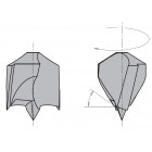 Mèche à perçer hm avec fraisoir d=10x13x70  s=10x40  ga 377.103.12