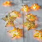 Guirlande lumineuse 10 étoiles dorées Guirlande lumineuse 10 étoiles dorées