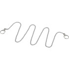Chainette perlée pour bouchon caoutchouc - 2 anneaux long. 700 mm . Noyon & thiebault