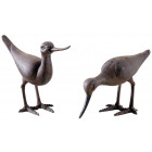 Bécasse déco en fonte (lot de 2)