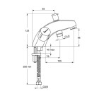 Mélangeur bain-douche monotrou ulysse sans ensemble de douche têtes 15x21 à clapet guidé chromé porcher