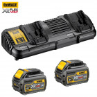 Pack DCB132T2 double chargeur Flexvolt DCB132 + 2 batteries DCB546 54v/18V 6,0 Ah Makita