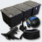 Kit:filtration de bassin 90000l stérilisateur pompe skimmer fontaine helloshop26 4216471