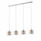 Suspension cuivre kingston 4 lumières