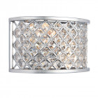 Applique hudson, chrome et cristal