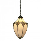 Suspension gland 1 ampoule brooklyn, verre et métal