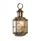 Applique kenningston, laiton antique et verre