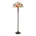 Lampadaire butterfly, verre et zinc