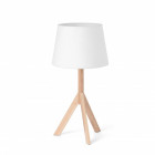 Lampe de table blanche hat 1 ampoule