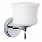 Applique murale chromée techno 1 ampoule 16 cm