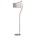 Lampadaire chromé megapolis 1 ampoule 166 cm