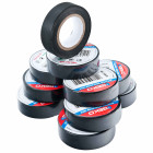 Ruban adhésif noir 10 rouleaux 15mm x 10m